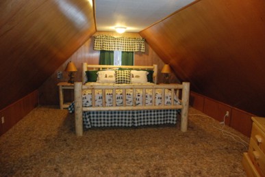View of master bedroom and windows