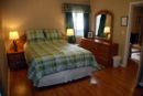 View of the queen bed