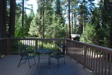 View north from deck