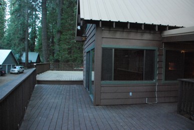 View of house and decks