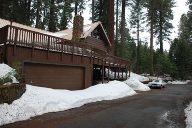 View of house with snow